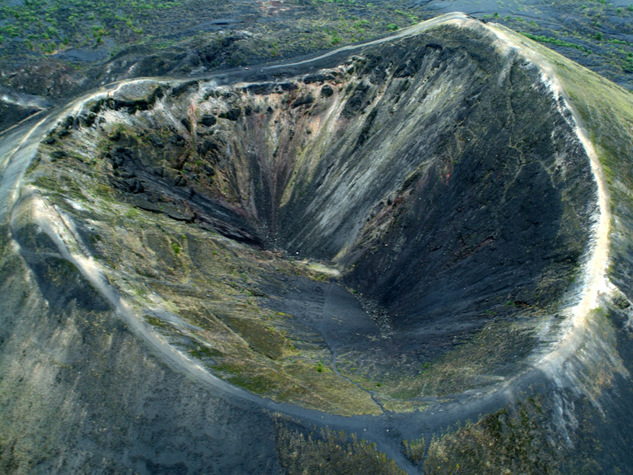 This is what a monogenetic volcano looks like, the Paricutín in Michoacán